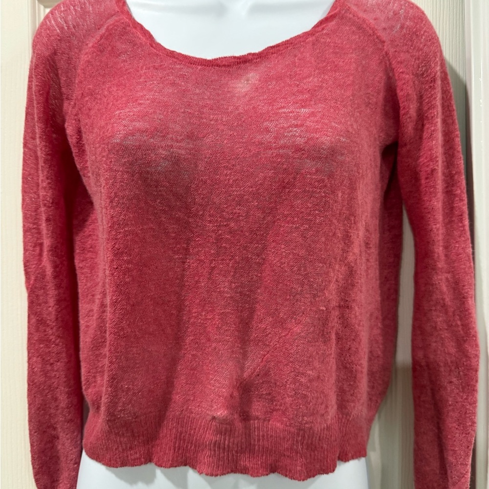 Diesel Pink Crew Neck Sweater with Soft Texture